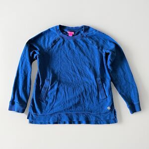 Lilly Pulitzer Girls Size XL 12-14 Navy Blue Long Sleeve Pullover Sweater